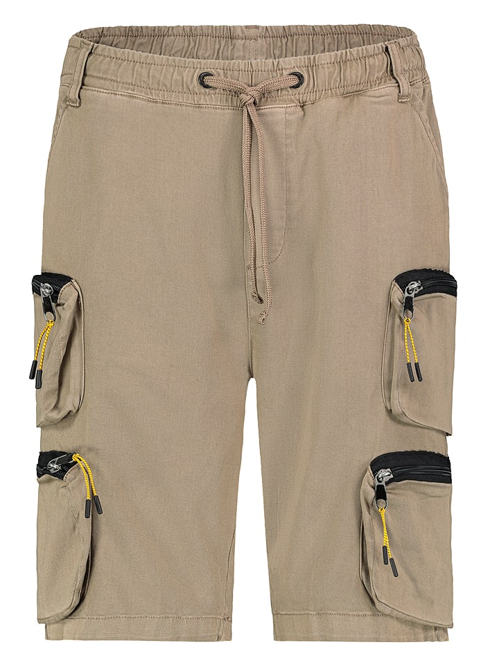 Authentic Style Bermudy w kolorze szarobrązowym rozmiar: XL