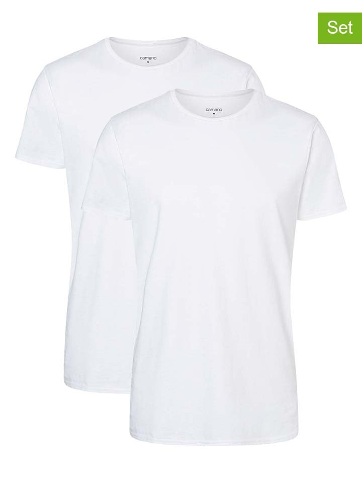 camano Koszulki (2 szt.) w kolorze białym rozmiar: M