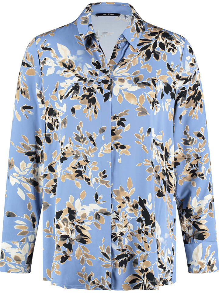 TAIFUN Bluzka w kolorze błękitnym rozmiar: 48