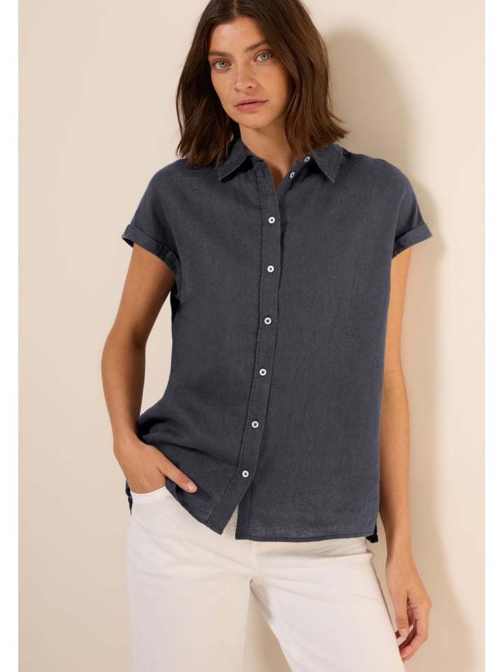 Cecil Lniana bluzka w kolorze antracytowym rozmiar: L