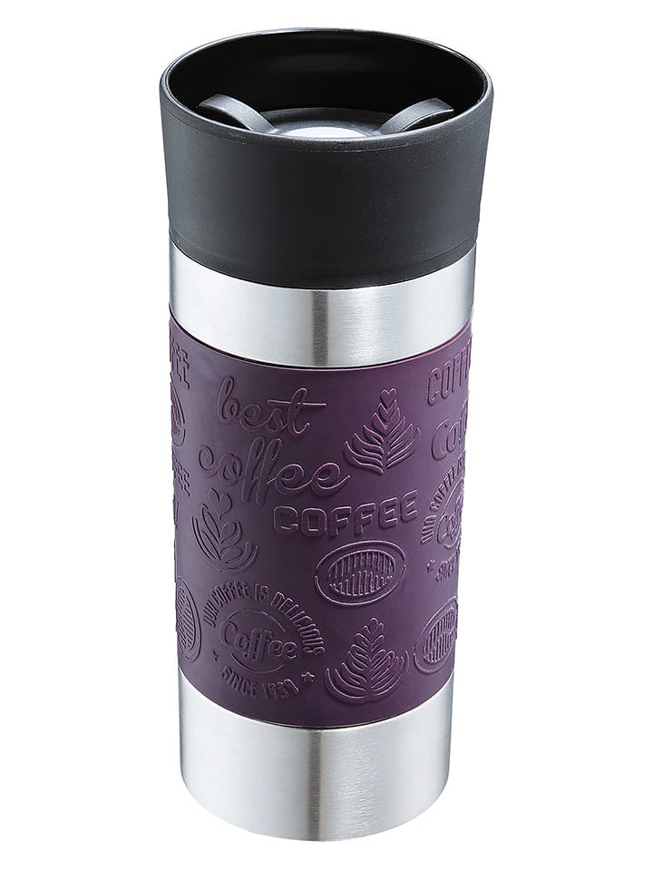 Cilio Kubek termiczny "Viaggio" w kolorze fioletowym - 360 ml rozmiar: onesize
