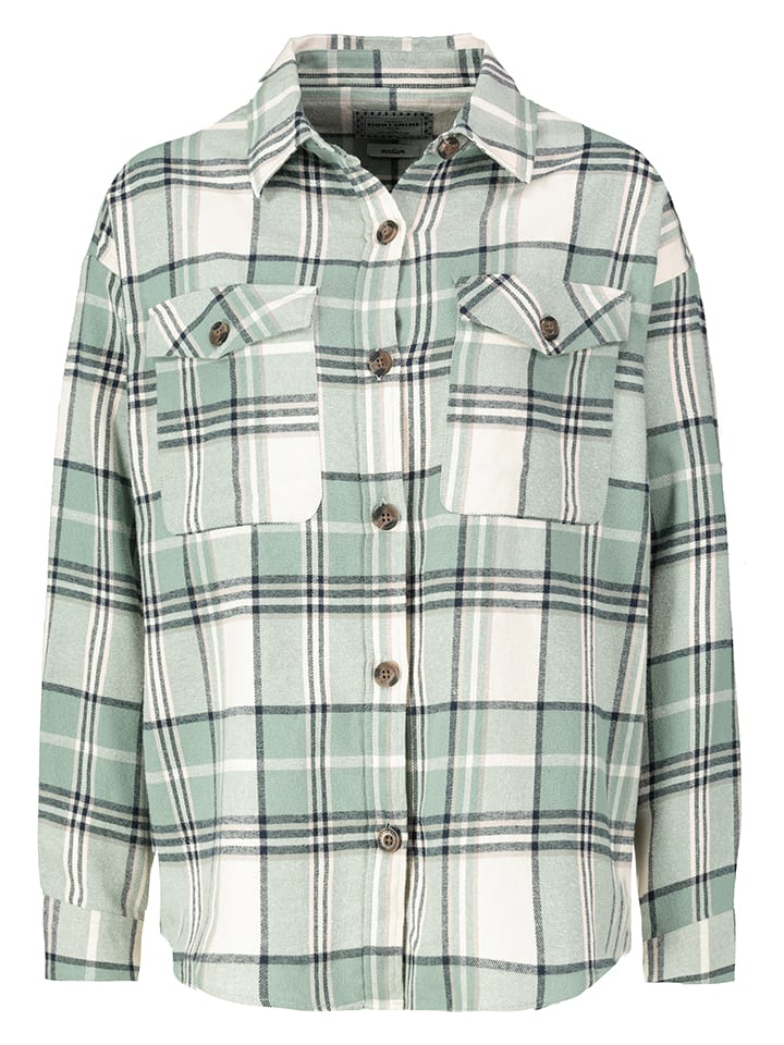 Eight2Nine Koszula w kolorze zielono-kremowo-granatowym rozmiar: XL