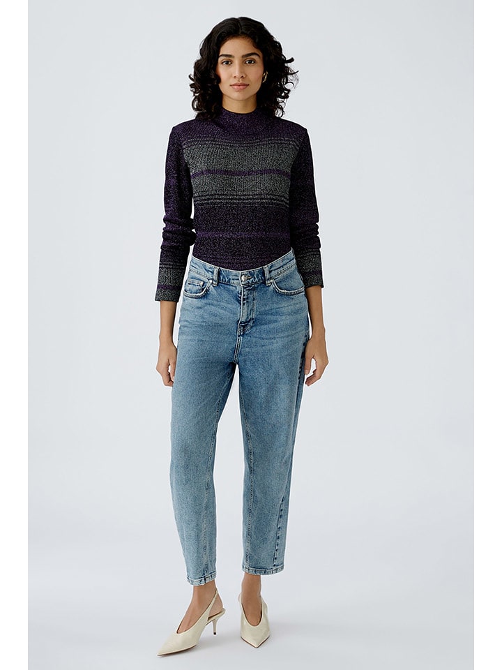 Oui Sweter w kolorze szaro-fioletowym rozmiar: 42