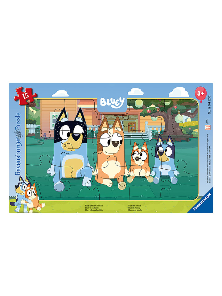 Ravensburger 15-częściowe puzzle dla dzieci "Bluey and family" rozmiar: onesize