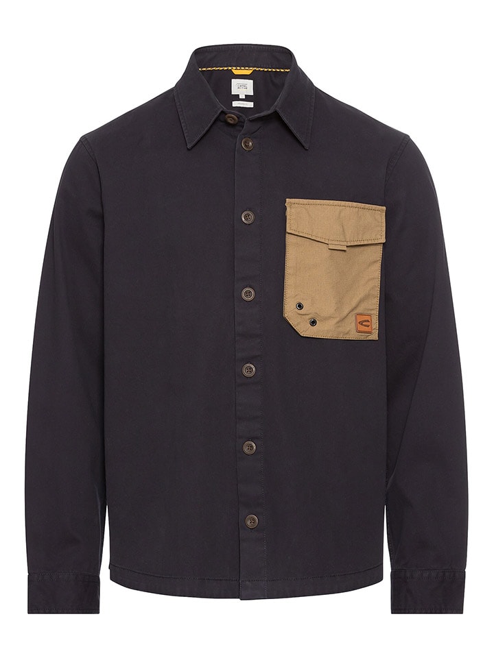 Camel Active Koszula w kolorze czarno-beżowym rozmiar: L