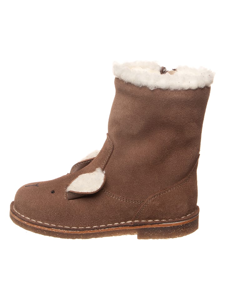 kmins Skórzane kozaki zimowe w kolorze jasnobrązowym rozmiar: 26