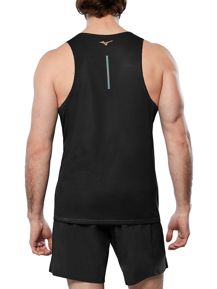 Mizuno Top w kolorze turkusowo-czarnym do biegania rozmiar: L