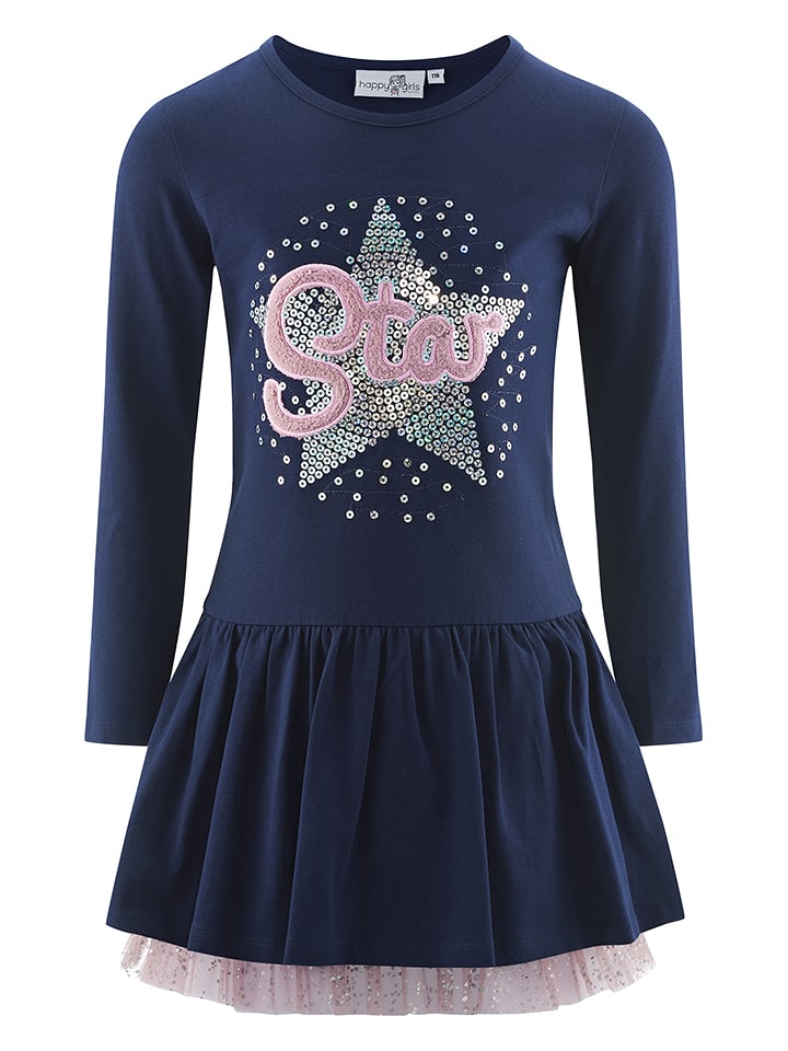 happy girls by Eisend Sukienka w kolorze granatowym rozmiar: 122