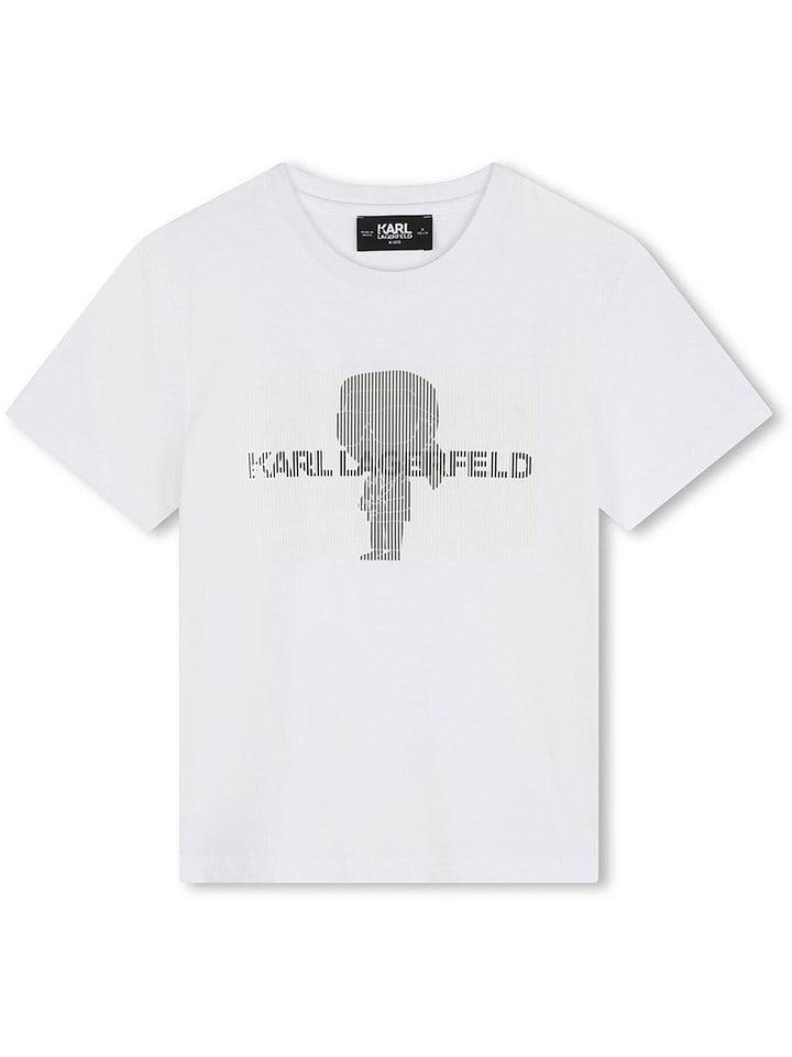 Karl Lagerfeld Kids Koszulka w kolorze białym rozmiar: 128
