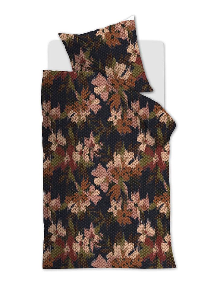 Beddinghouse Komplet pościeli "Bliss" w kolorze jasnoróżowo-granatowym rozmiar: 135x200 cm