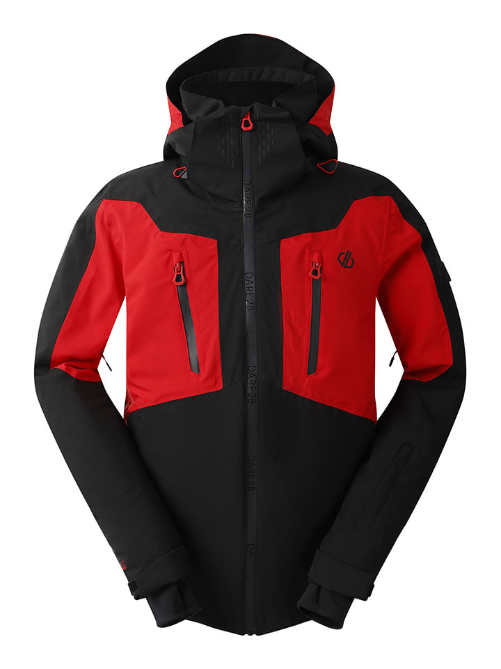 Dare 2b Kurtka narciarska "Assimilate" w kolorze czerwono-czarnym rozmiar: XL