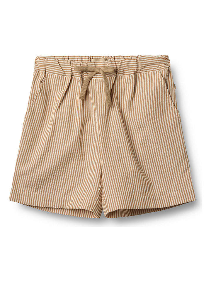 Wheat Szorty "Cuba" w kolorze jasnobrązowo-kremowym rozmiar: 128