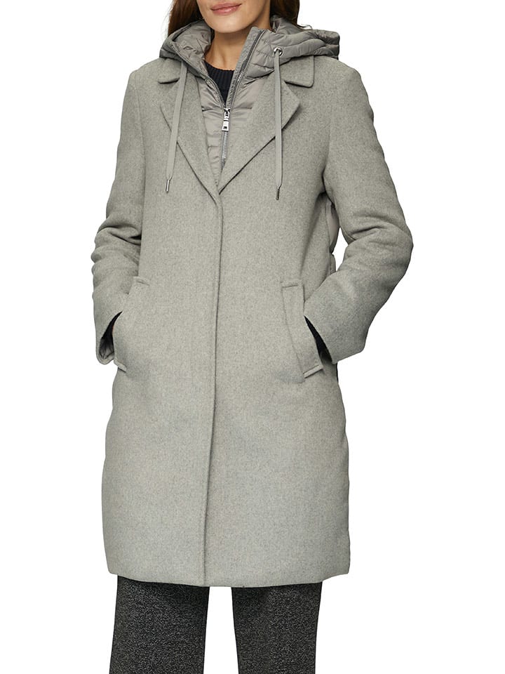 s.Oliver Płaszcz pikowany w kolorze szarym rozmiar: 44