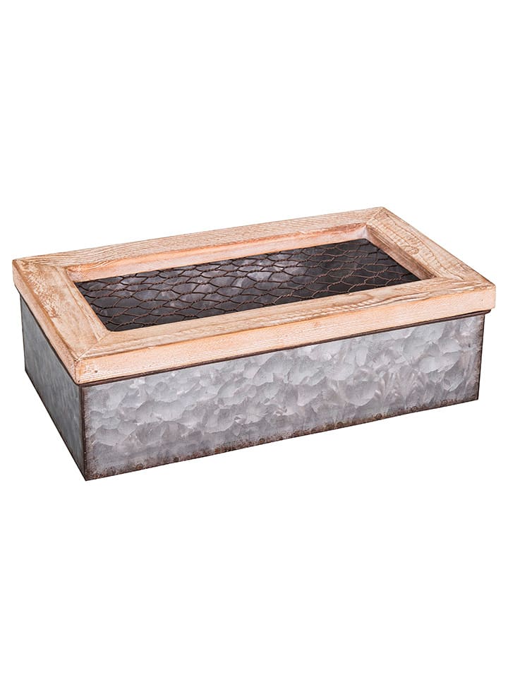 Anticline Pojemnik w kolorze srebrno-jasnobrązowym do przechowywania - 29 x 17 x 9 cm rozmiar: onesize