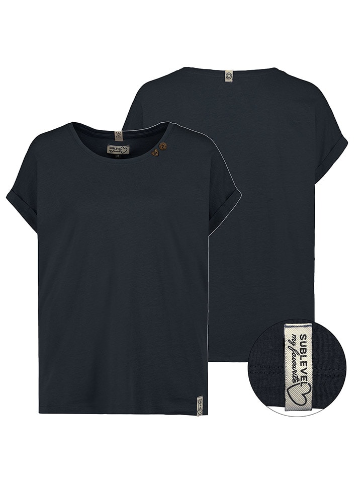 Sublevel Koszulka w kolorze granatowym rozmiar: L