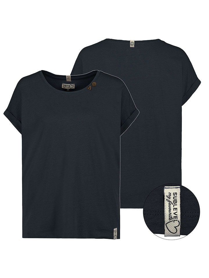 Sublevel Koszulka w kolorze granatowym rozmiar: L