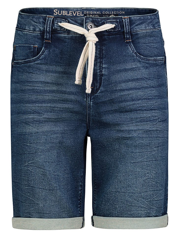 Sublevel Bermudy dżinsowe w kolorze granatowym rozmiar: W33