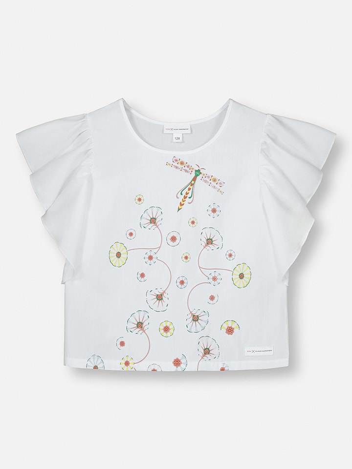 Reima Koszulka "Kullero" w kolorze białym rozmiar: 110