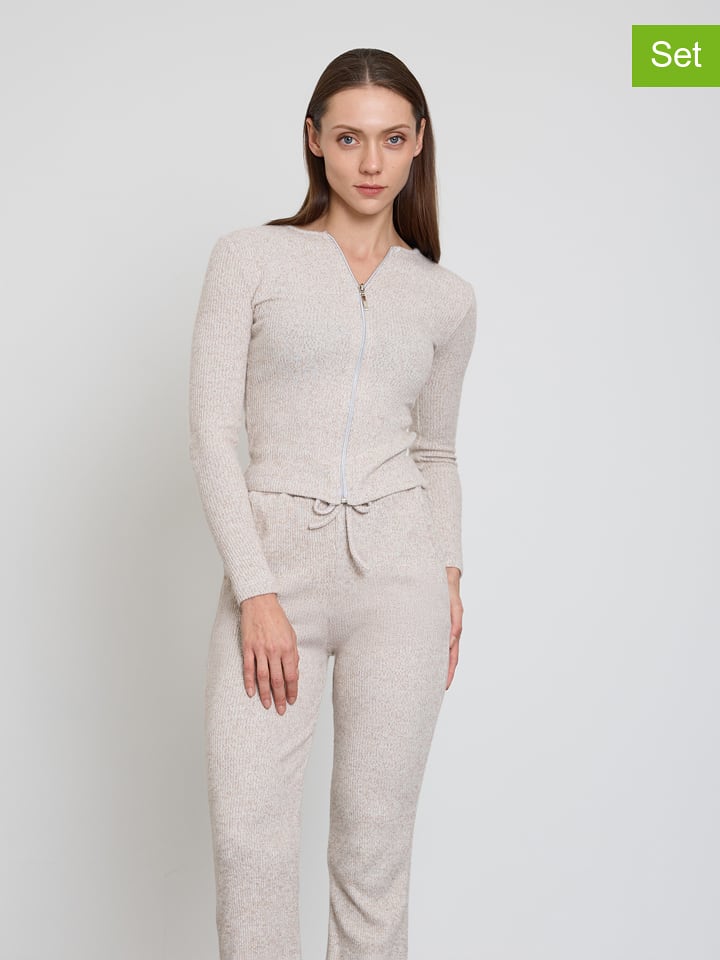 BGN 2-częściowy zestaw w kolorze beżowym rozmiar: 36