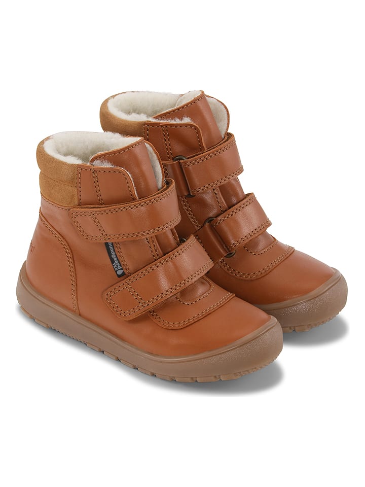 Bundgaard Skórzane botki zimowe "Ivar" w kolorze jasnobrązowym rozmiar: 30