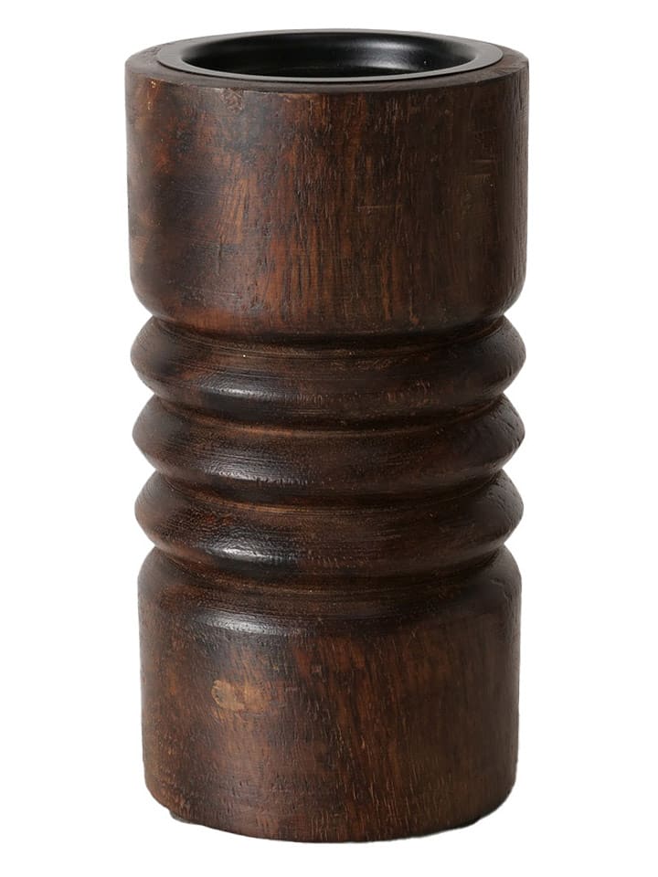 Boltze Świecznik "Drella" w kolorze brązowym - wys. 15 cm rozmiar: onesize