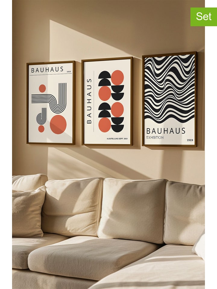 Wallity Druki artystyczne (3 szt.) w ramce rozmiar: 33x48 cm