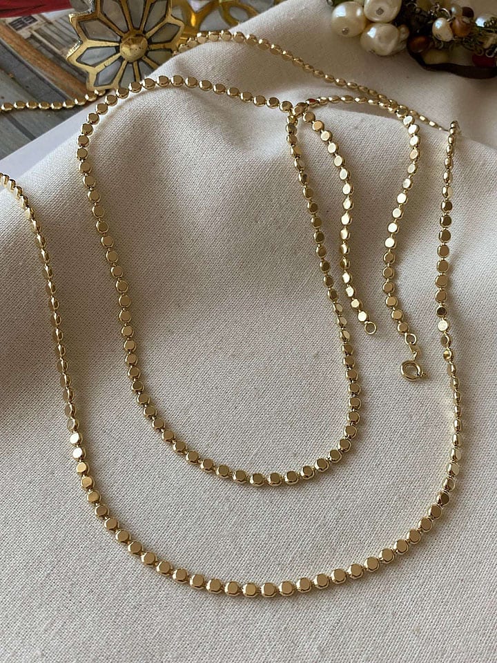 Luseera Pozłacany naszyjnik - dł. 45 cm rozmiar: onesize