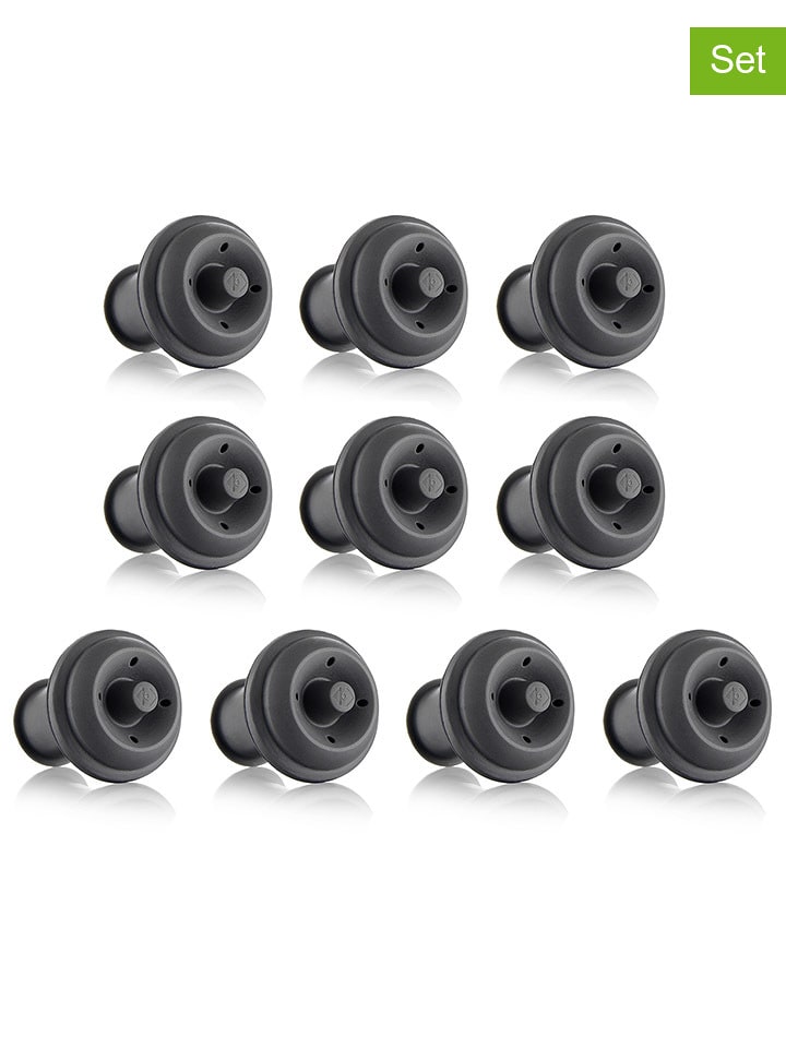 Vacu Vin Korki (10 szt.) w kolorze szarym do wina rozmiar: onesize