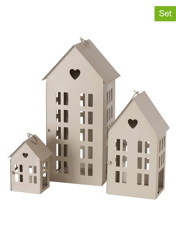 Boltze Lampiony (3 szt.) "Alamo" w kolorze beżowym rozmiar: onesize