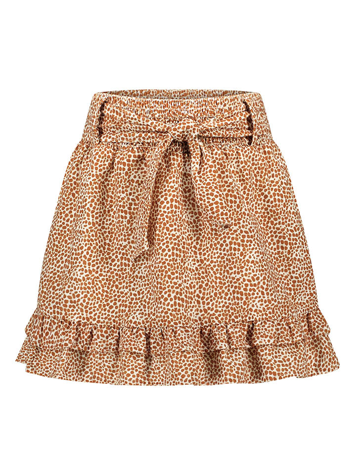 Like Flo Spódnica w kolorze biało-jasnobrązowym rozmiar: 110