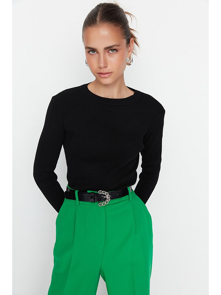 trendyol Koszulka w kolorze czarnym rozmiar: L