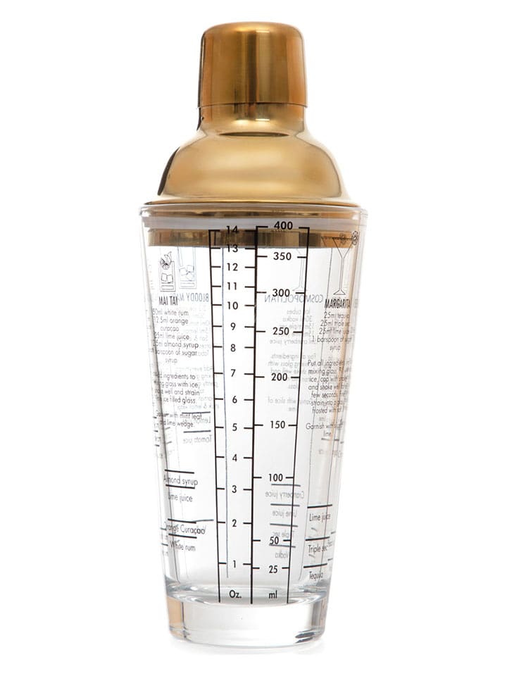 Homla Shaker "Alcole" w kolorze złotym do koktajli - 400 ml rozmiar: onesize