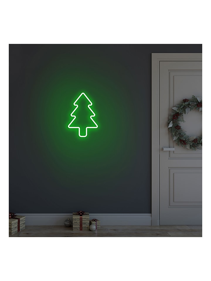 ABERTO DESIGN Dekoracyjna lampa LED "Christmas Pine" w kolorze zielonym rozmiar: onesize