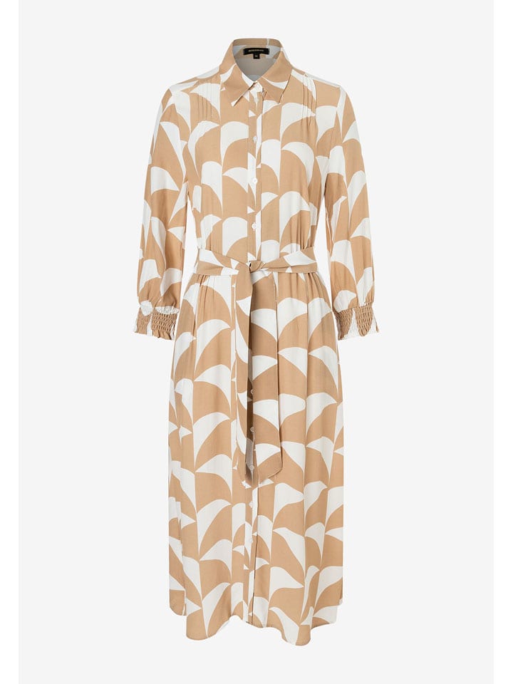 More & More Sukienka w kolorze beżowo-białym rozmiar: 44