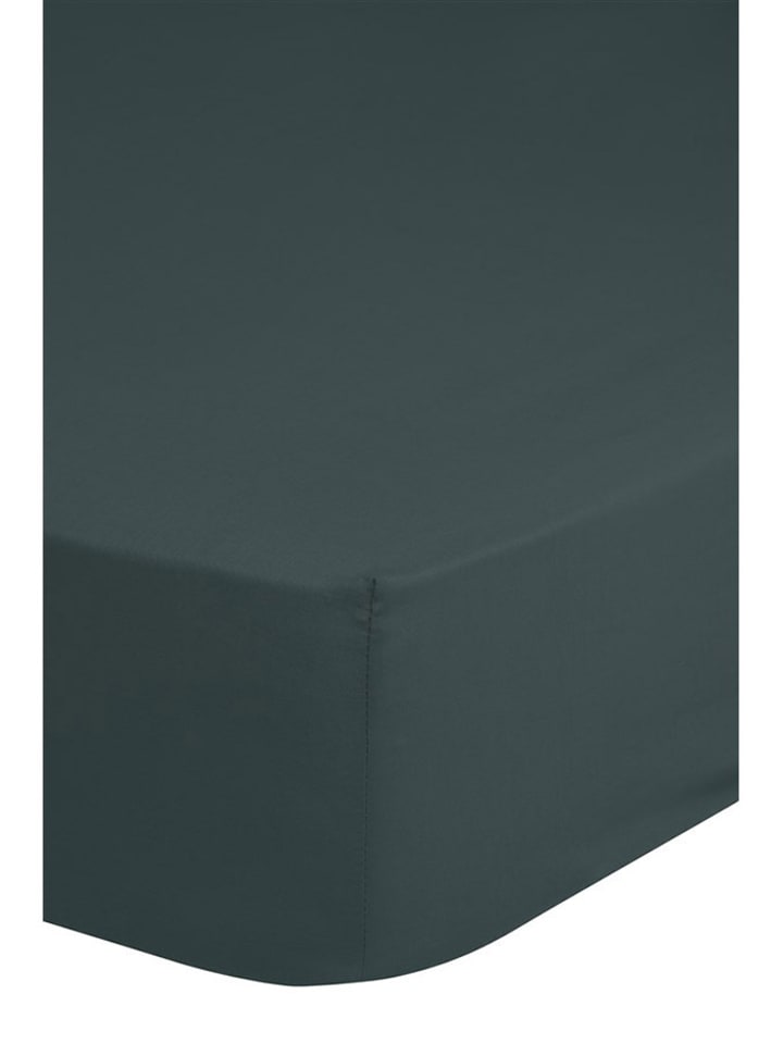 Good Morning Prześcieradło "Good Morning" w kolorze zielonym na gumce rozmiar: 90x200 cm