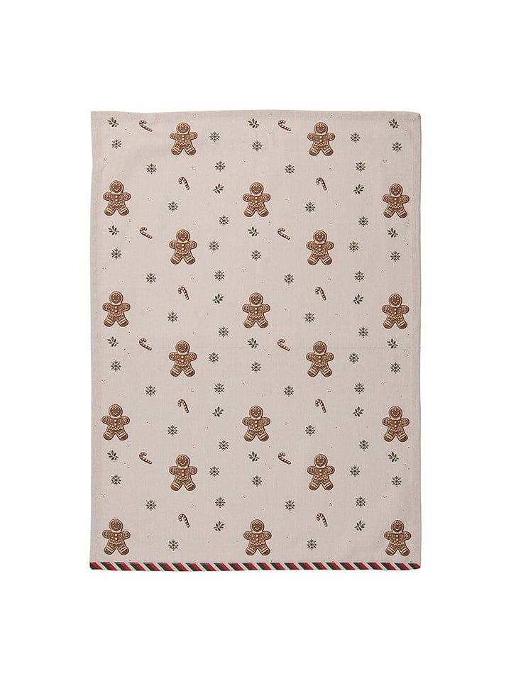 Clayre & Eef Ściereczka w kolorze jasnobrązowo-beżowym - 70 x 50 cm rozmiar: onesize