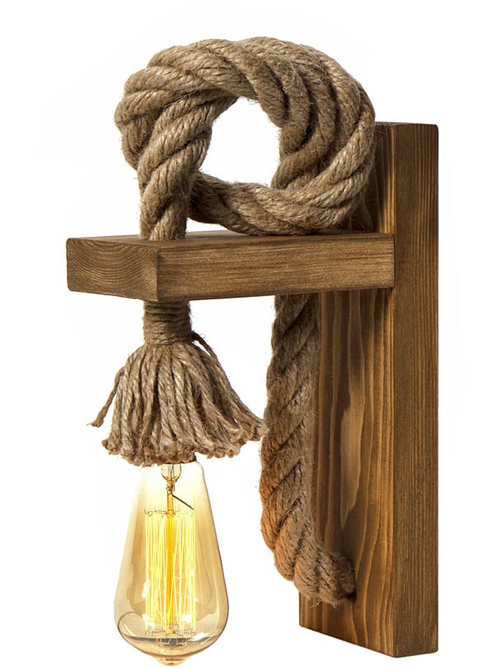 Opviq Lampa ścienna w kolorze jasnobrązowym - 10 x 30 cm rozmiar: onesize