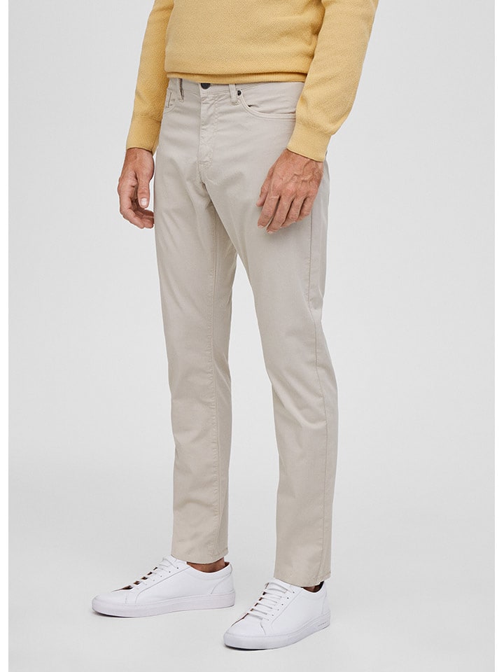 Façonnable Spodnie w kolorze kremowym rozmiar: W40