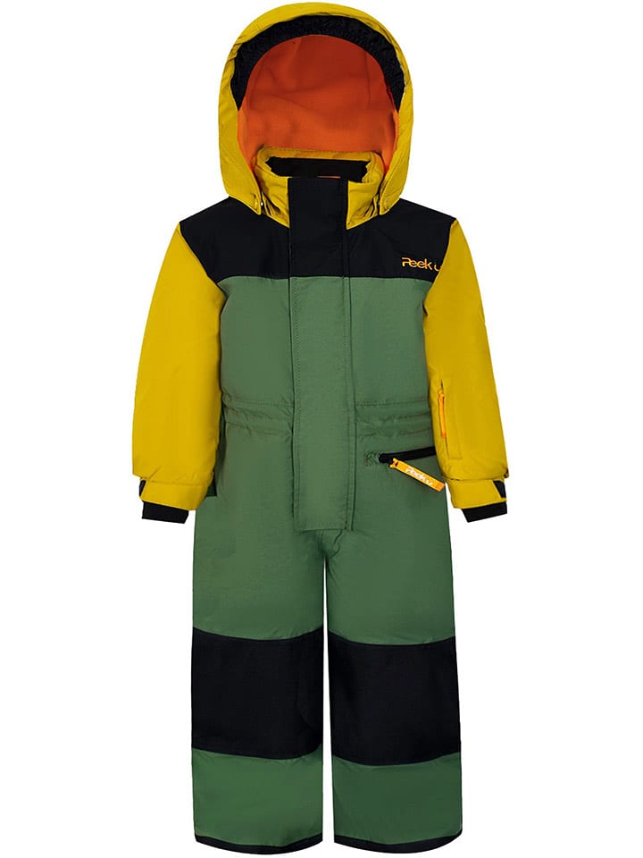 Peek U Kombinezon zimowy "Huxley" w kolorze żółto-oliwkowym rozmiar: 104