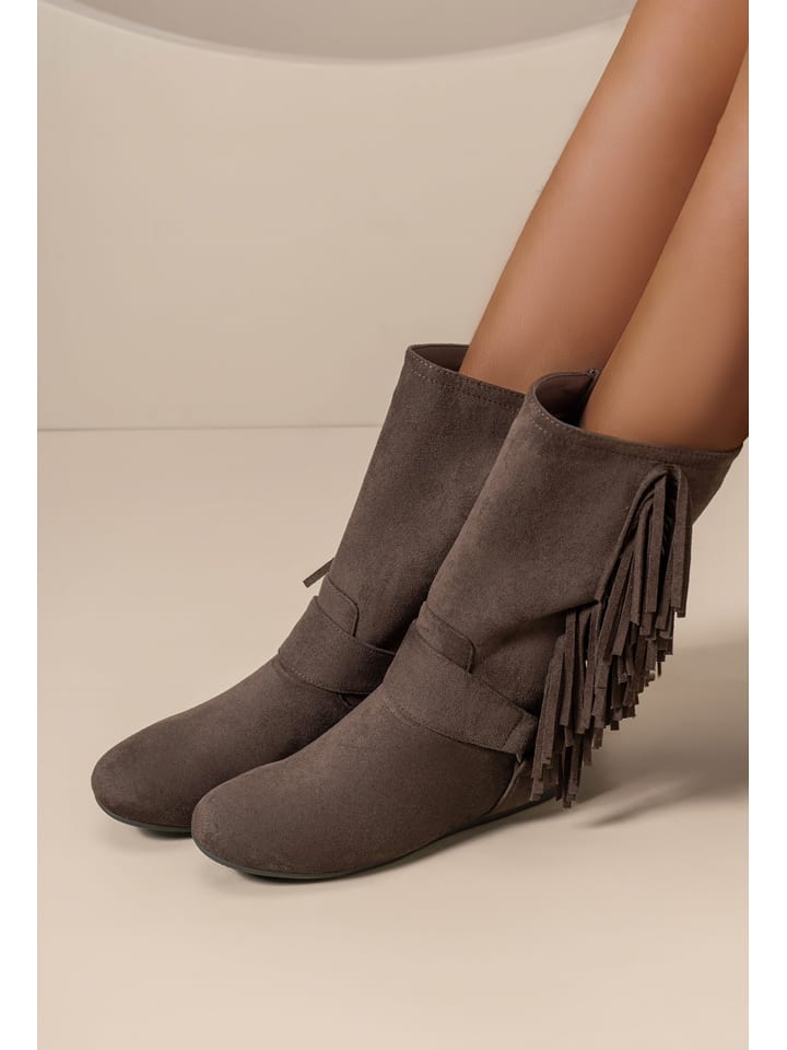 C'M Botki w kolorze brązowym rozmiar: 40