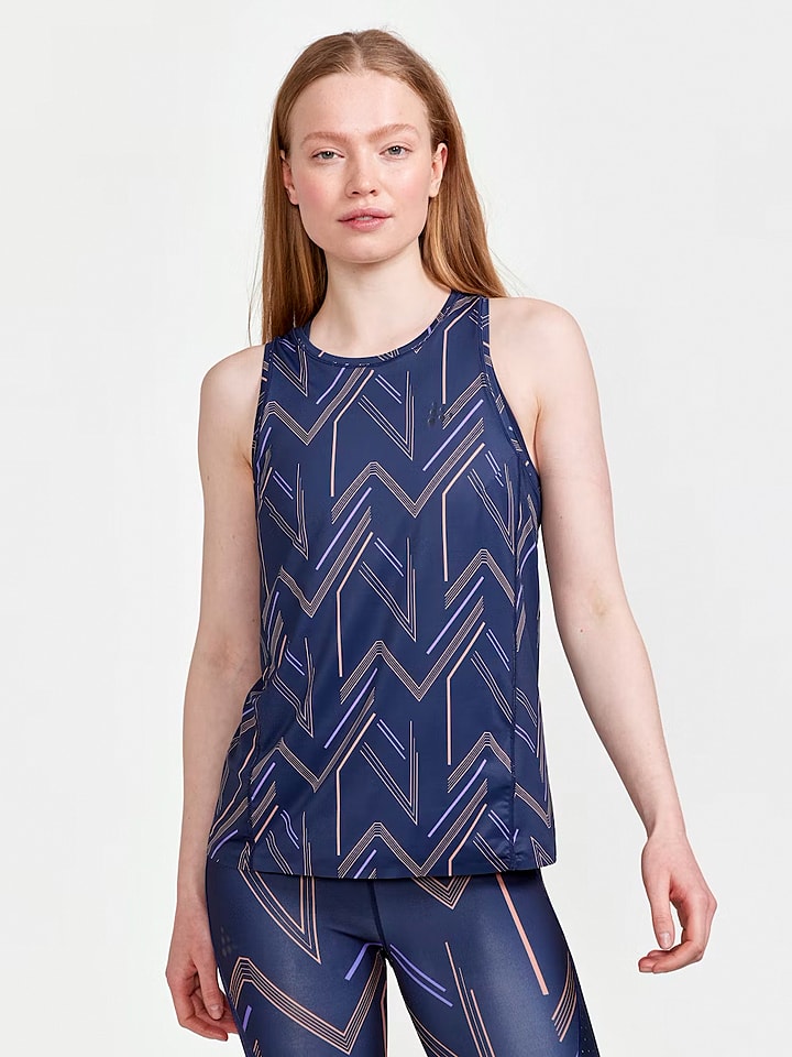 Craft Top sportowy "ADV Hit" w kolorze granatowym rozmiar: L