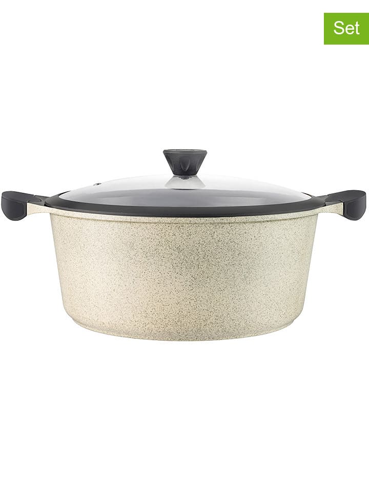 Laguiole 2-częściowy zestaw "Jade" w kolorze beżowym - 6,7 l rozmiar: onesize