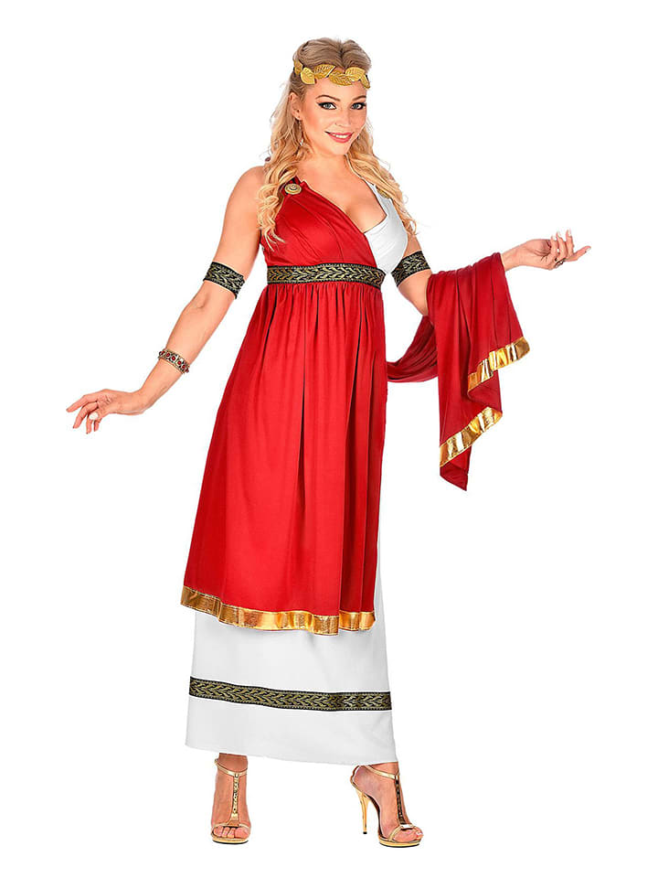 Carnival Party 3-częściowy kostium "Roman Empress" w kolorze czerwono-białym rozmiar: XL