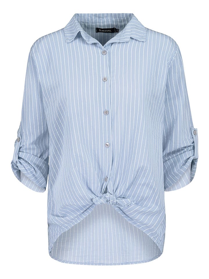 Sublevel Bluzka w kolorze błękitnym rozmiar: L/XL