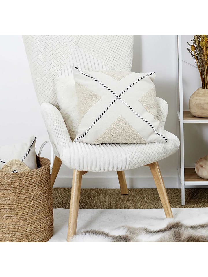 HYGGE Poduszka w kolorze beżowym - 40 x 40 cm rozmiar: onesize