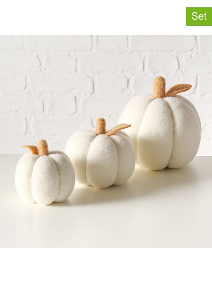 Boltze Dekoracje (3 szt.) "Tikva" w kolorze kremowo-jasnobrązowym rozmiar: onesize