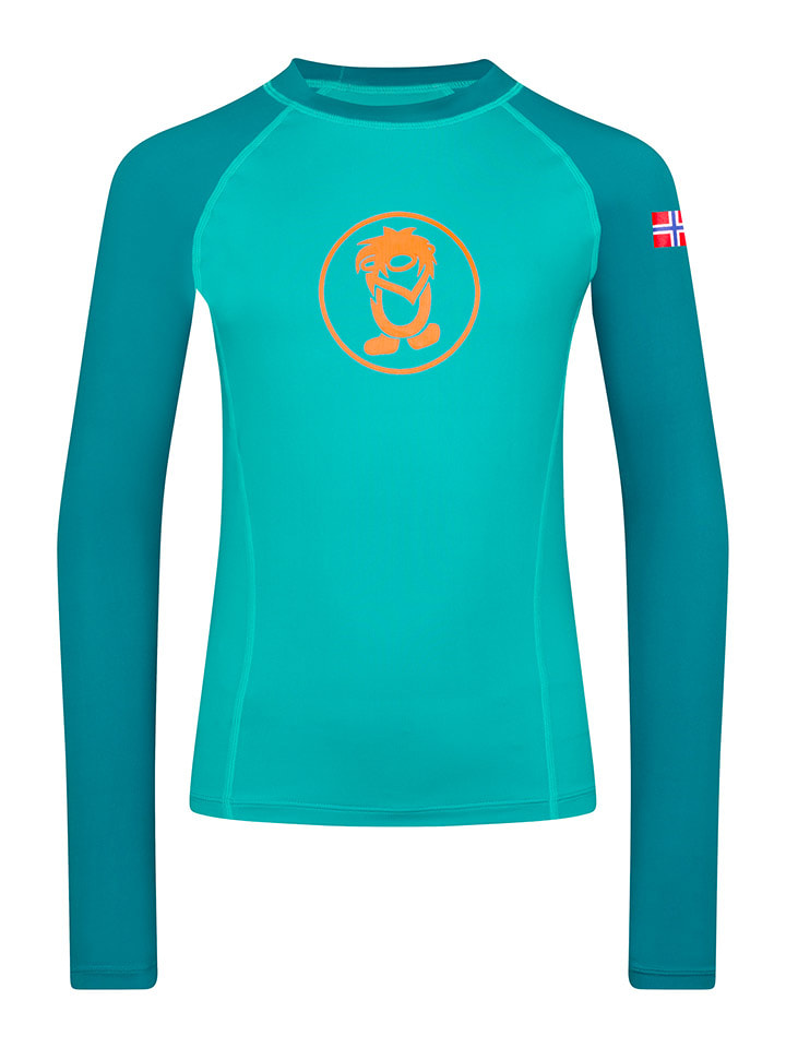 Trollkids Koszulka kąpielowa "Kvalvika" w kolorze błękitnym rozmiar: 164