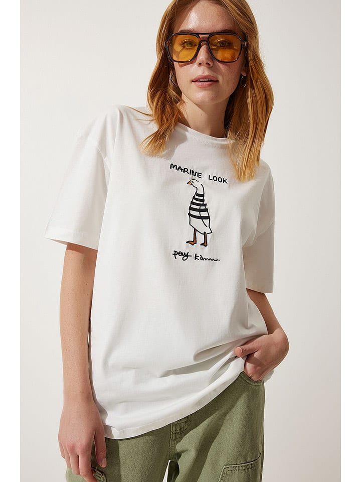 Happiness Istanbul Koszulka w kolorze kremowym rozmiar: 40