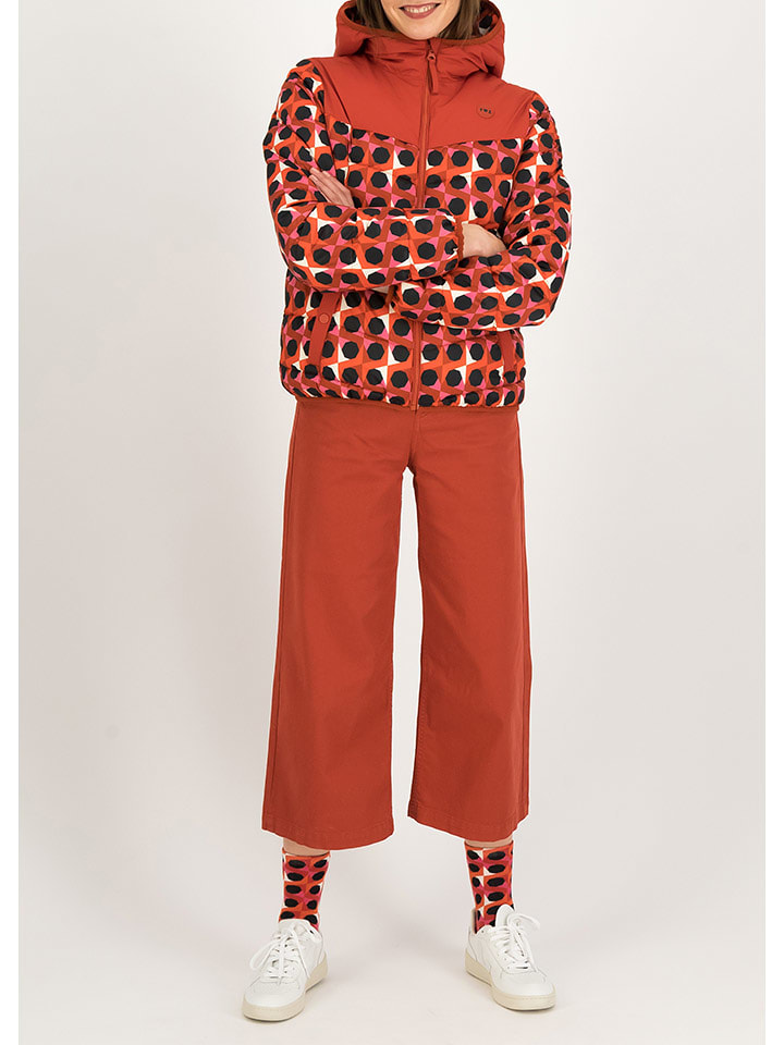 Blutsgeschwister Kurtka pikowana "Cloud Stepperlittle" w kolorze czerwono-czarnym rozmiar: L