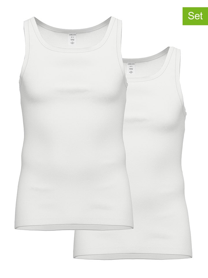 Ammann Podkoszulki (2 szt.) w kolorze białym rozmiar: M